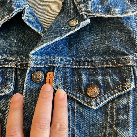 Levi - orange tab, vintage Levi denim jacket - Picture 2 of 6